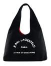 KARL LAGERFELD COTE D AZUR SlingHobo Bag Black