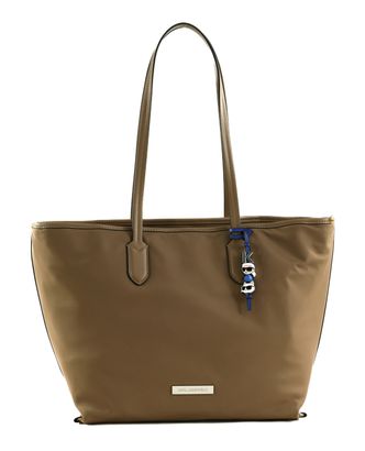 KARL LAGERFELD Ikon Nylon Tote Bag Mushroom Brown