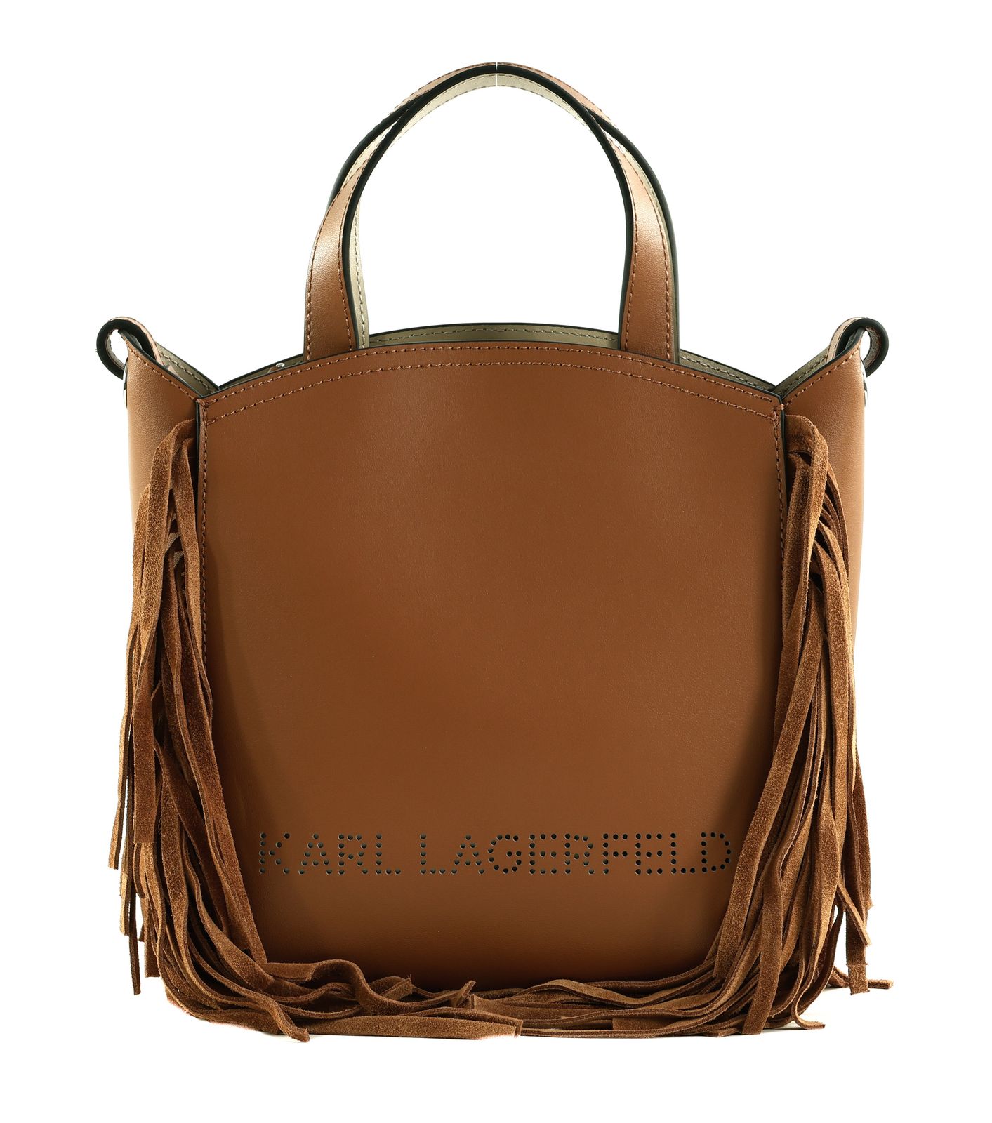 KARL LAGERFELD Ikon Tote Bag Dark Tan KARL LAGERFELD Ikon Tote Bag Dark Tan