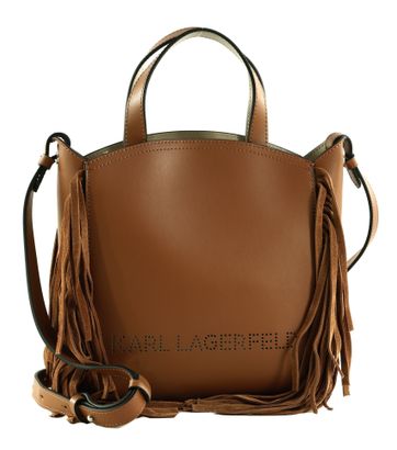 KARL LAGERFELD Ikon Tote Bag Dark Tan KARL LAGERFELD Ikon Tote Bag Dark Tan