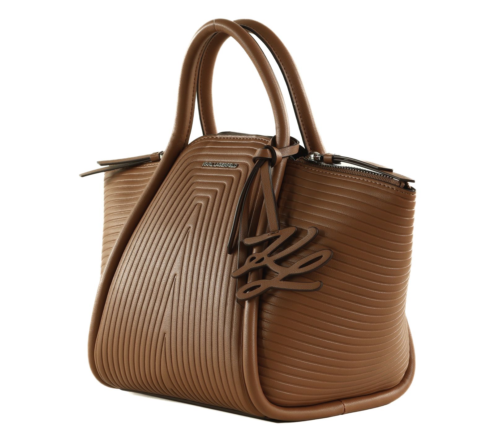 KARL LAGERFELD K / Wellen Tote Bag S Dark Tan KARL LAGERFELD K / Wellen Tote Bag S Dark Tan