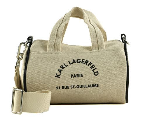 KARL LAGERFELD COTE D AZUR Mini Duffle Bag Natural