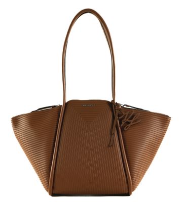 KARL LAGERFELD K / Wellen Tote Bag M Dark Tan