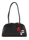 KARL LAGERFELD Ikon Shoulder Bag Brown-KL Mono KARL LAGERFELD Ikon Shoulder Bag Brown-KL Mono