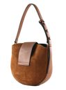 KARL LAGERFELD COTE D AZUR Half-Moon Shoulder Bag Dark Tan KARL LAGERFELD COTE D AZUR Half-Moon Shoulder Bag Dark Tan