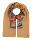 FRAAS Patchwork Stole With Floral Print Camel