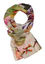 FRAAS Silk Stole With XL Floral Print Champaign Powder