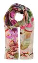 FRAAS Silk Stole With XL Floral Print Champaign Powder