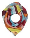 FRAAS Silk Crepe Scarf In Wave-Design Denim Dust FRAAS Silk Crepe Scarf In Wave-Design Denim Dust