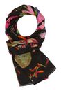 FRAAS Silk Stole With XL Floral Print Caviar