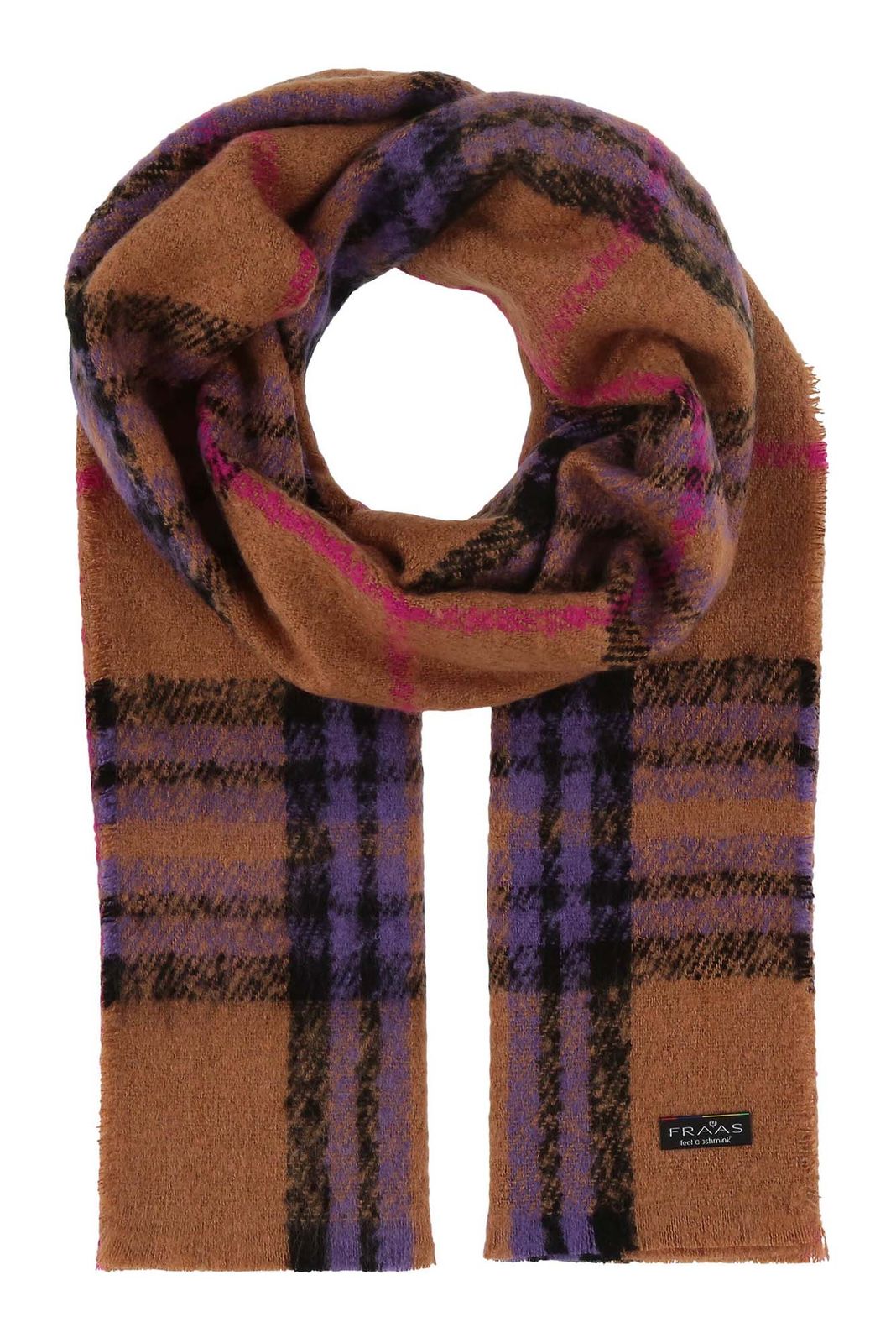 FRAAS Cashmink® stole with FRAAS pattern Purple