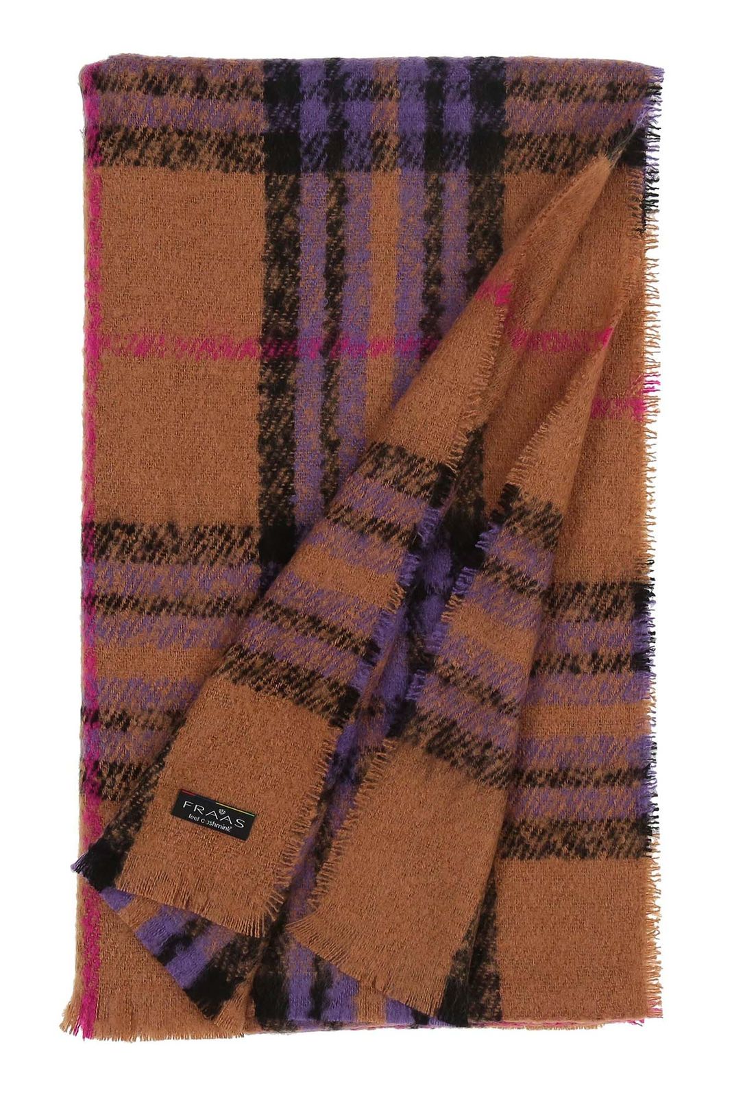 FRAAS Cashmink® stole with FRAAS pattern Purple FRAAS Cashmink® stole with FRAAS pattern Purple