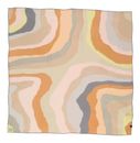 FRAAS Silk Crepe Scarf In Wave-Design Sand