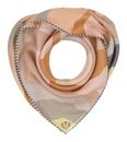 FRAAS Silk Crepe Scarf In Wave-Design Sand