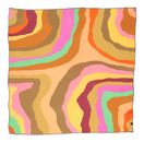 FRAAS Silk Crepe Scarf In Wave-Design Exotic Orange FRAAS Silk Crepe Scarf In Wave-Design Exotic Orange