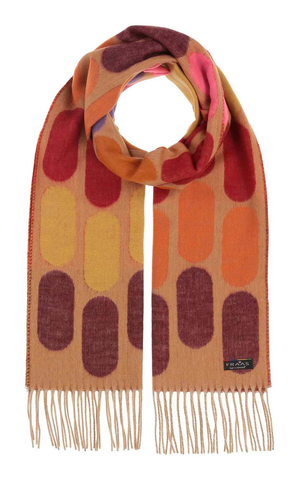 FRAAS Cashmink Scarf In Retro-Design Rabbit