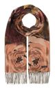 FRAAS Cashmink Scarf With Romantic Floral Design Pale Peach