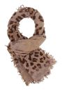 FRAAS Scarf with Animal-Print Chinchilla