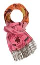 FRAAS Cashmink Scarf With Romantic Floral Design Pink