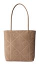Calvin Klein Emblem AOP Suede Tote S Desert Taupe Calvin Klein Emblem AOP Suede Tote S Desert Taupe