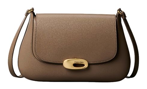 Calvin Klein Flap Crossbody M Desert Taupe