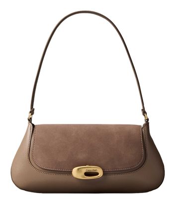 Calvin Klein Brushed Shoulder Bag Desert Taupe
