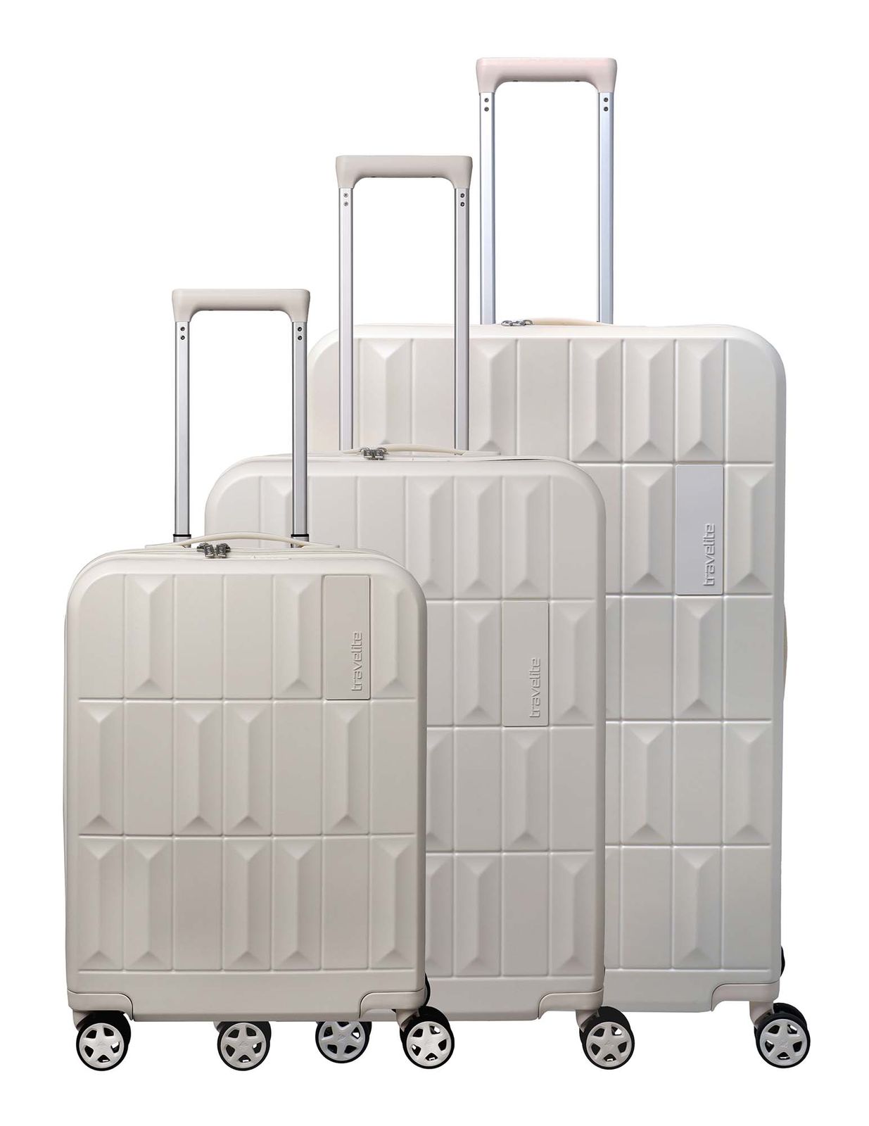 travelite Panello 4W Trolley-Set L / M / S Ivory