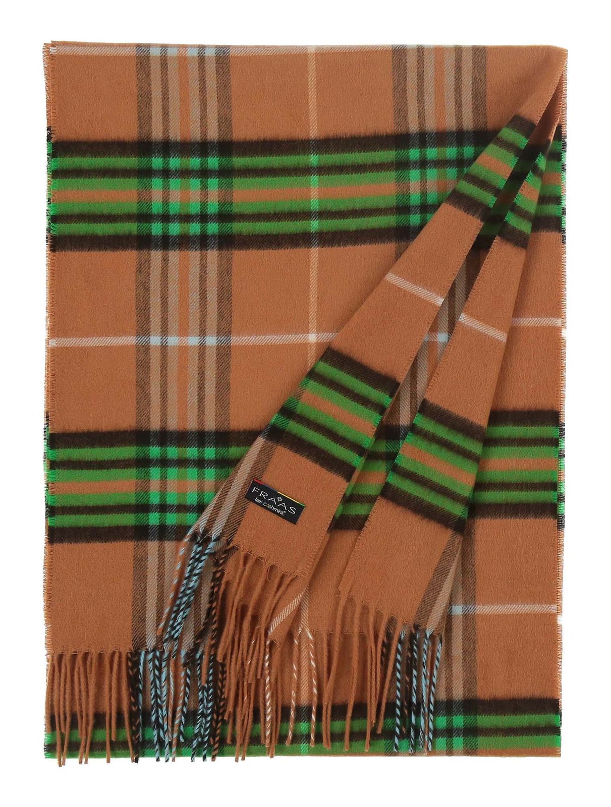 FRAAS Cashmink® Scarf with FRAAS Plaid Camel Brush FRAAS Cashmink® Scarf with FRAAS Plaid Camel Brush