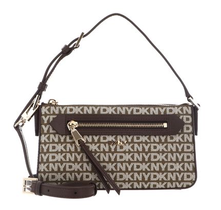 DKNY Bryant Ave TZ Dome Crossbody Bag Chino / Chocolate