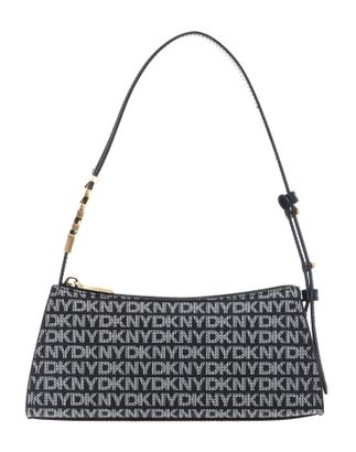 DKNY Avril TZ Shoulder Bag BK Logo - BK