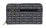 DKNY Avril Zip Around Wallet BK Logo - BK DKNY Avril Zip Around Wallet BK Logo - BK