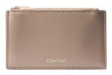 Calvin Klein Foil Logo Top Zip Cardcase Desert Taupe Calvin Klein Foil Logo Top Zip Cardcase Desert Taupe