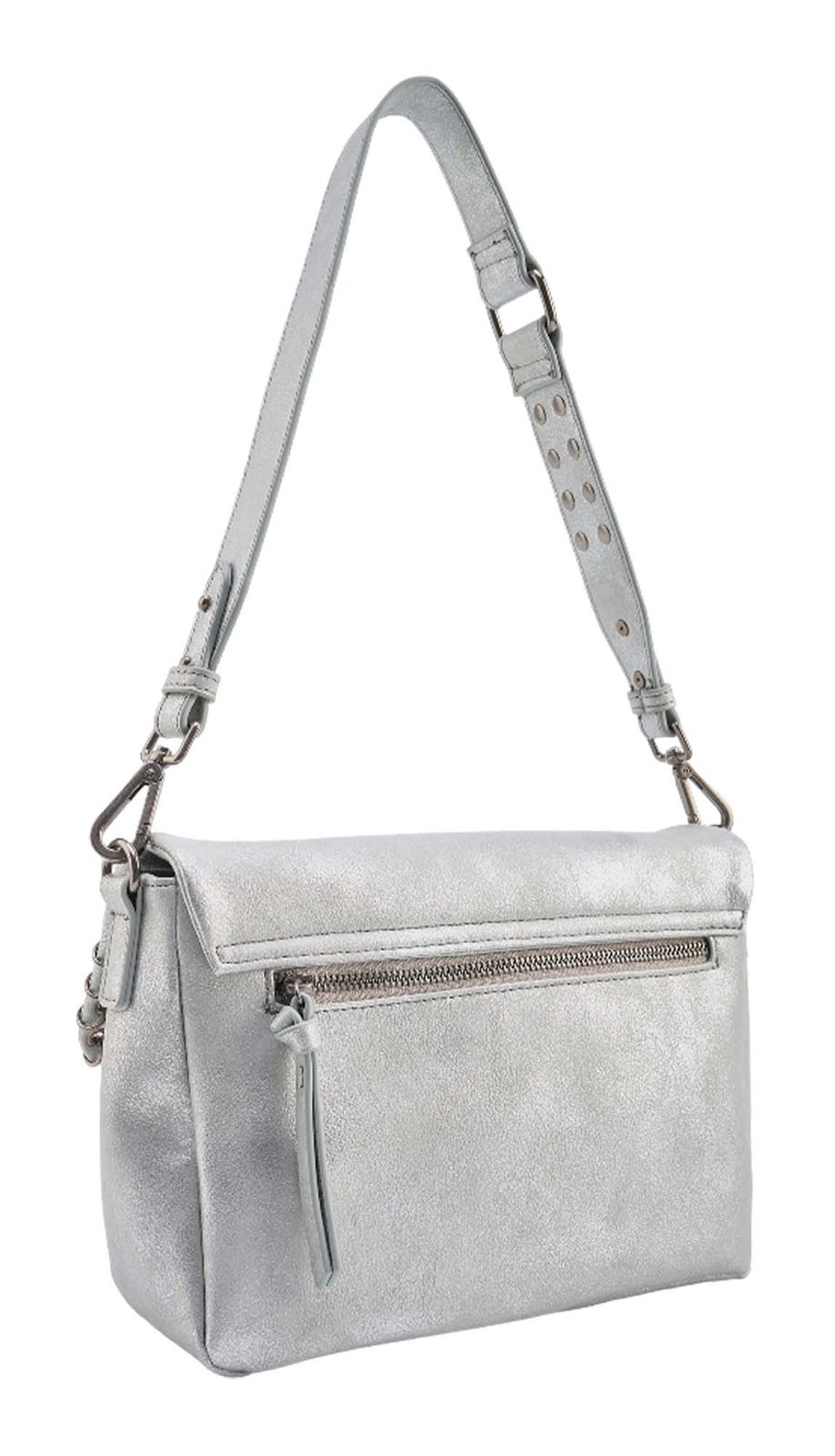 FREDsBRUDER Rebel At Heart Big Shoulderbag Silver FREDsBRUDER Rebel At Heart Big Shoulderbag Silver