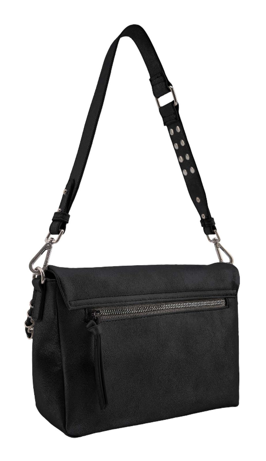 FREDsBRUDER Rebel At Heart Big Shoulderbag Black FREDsBRUDER Rebel At Heart Big Shoulderbag Black