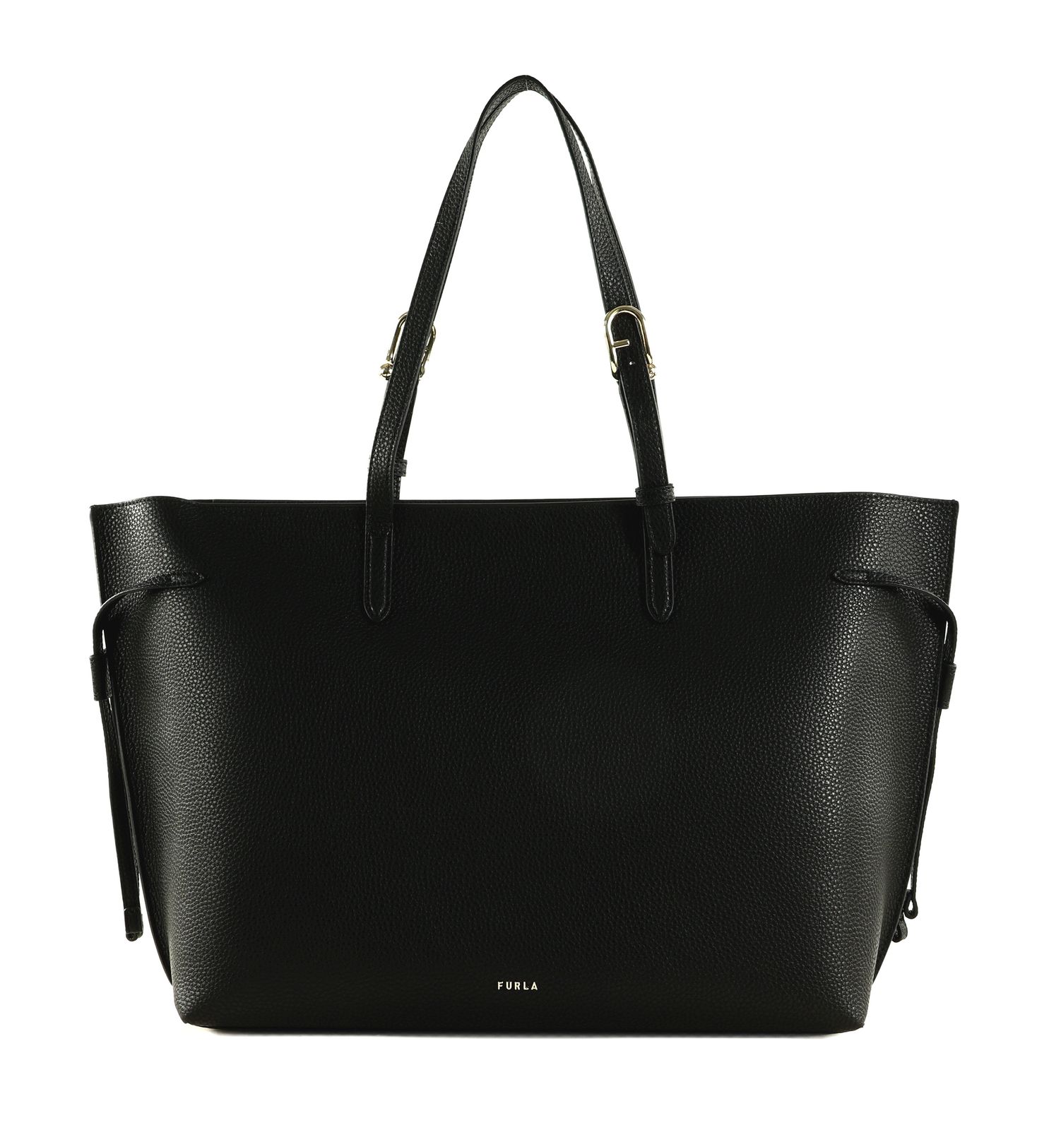 FURLA Ava Tote With Zip L Nero + Nero int