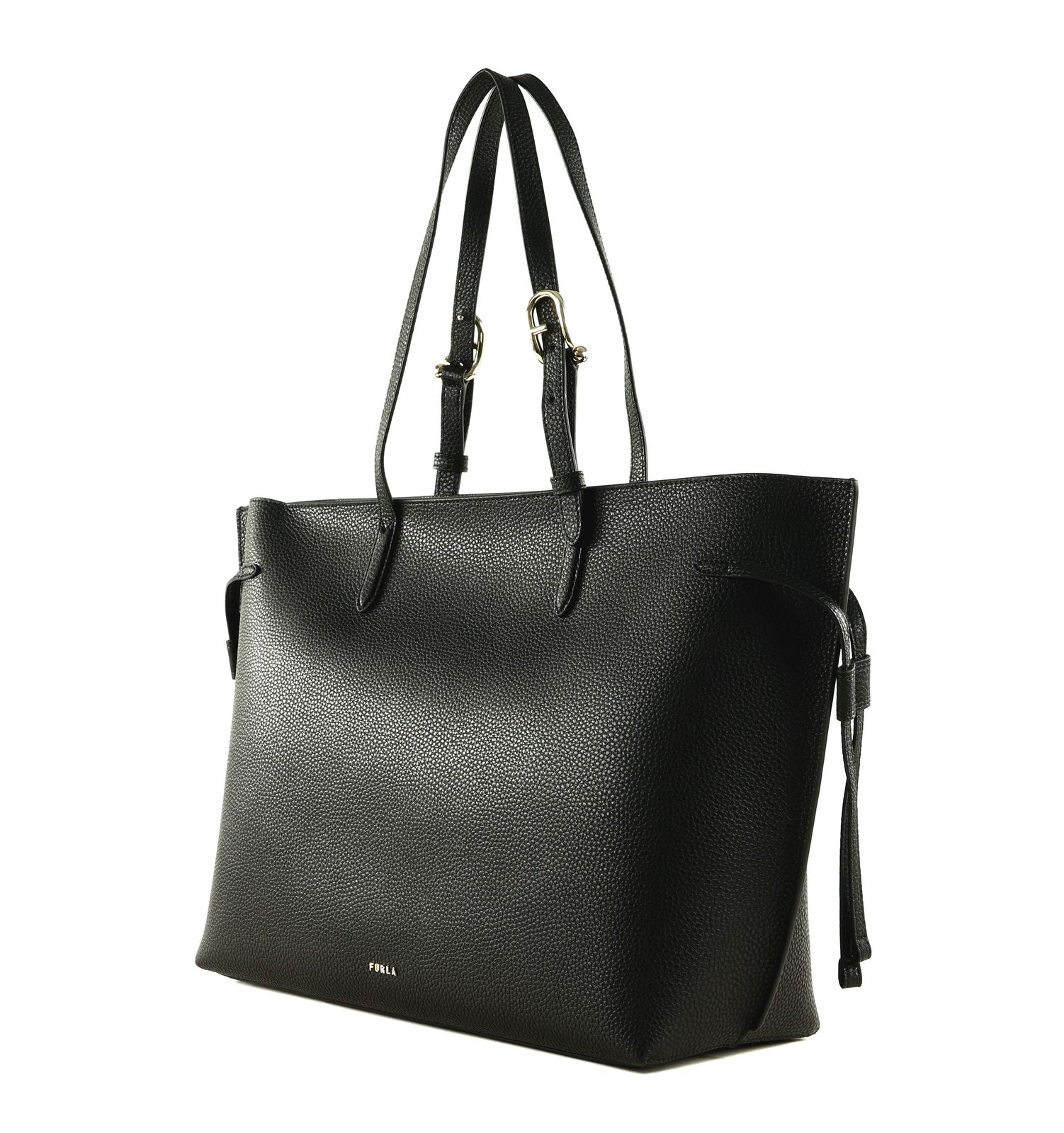 FURLA Ava Tote With Zip L Nero + Nero int FURLA Ava Tote With Zip L Nero + Nero int