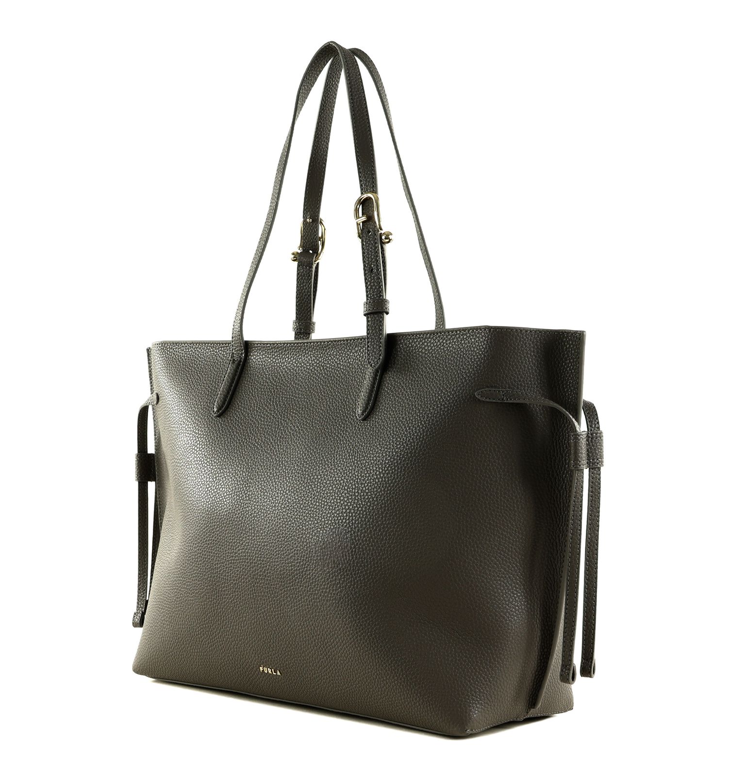FURLA Ava Tote With Zip L Urban Gray + Ciliegia d int FURLA Ava Tote With Zip L Urban Gray + Ciliegia d int