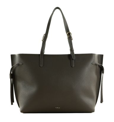 FURLA Ava Tote With Zip L Urban Gray + Ciliegia d int