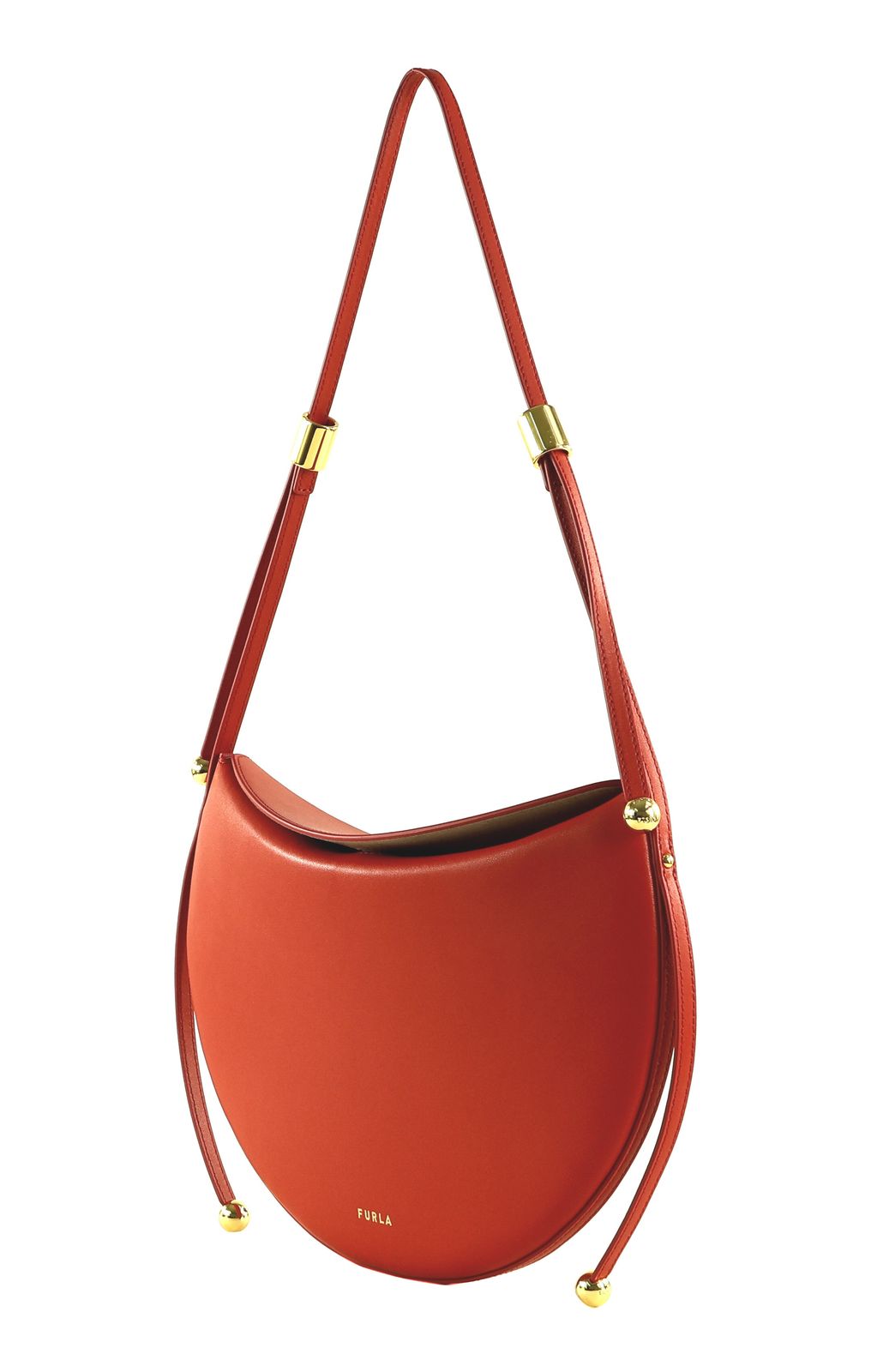 FURLA Moonstone Shoulder Bag M M1 Red FURLA Moonstone Shoulder Bag M M1 Red