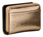 Calvin Klein CK Metallic Flap Zip Around Wallet Gold Metallic