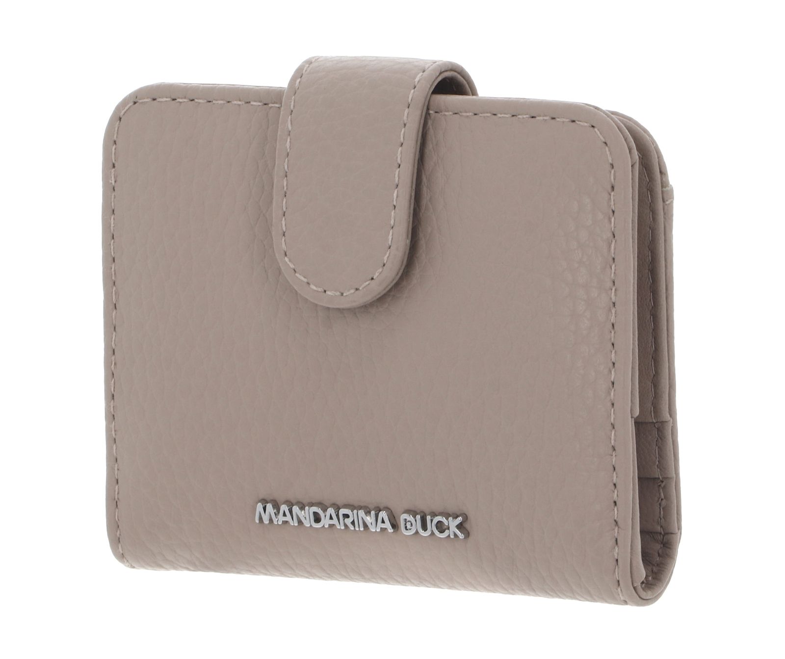 MANDARINA DUCK Mellow Leather Card Case Warm Taupe