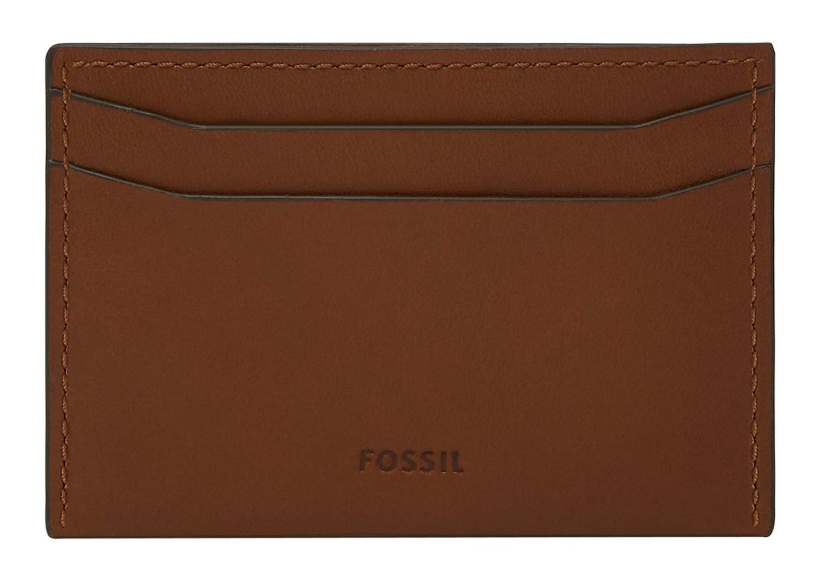 FOSSIL Westover Money Clip Card Case Medium Brown