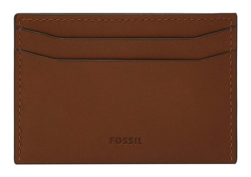 FOSSIL Westover Money Clip Card Case Medium Brown