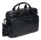 PORSCHE DESIGN Roadster Evo Leather Briefcase Black