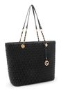 L.CREDI Roxanne Shopper Black