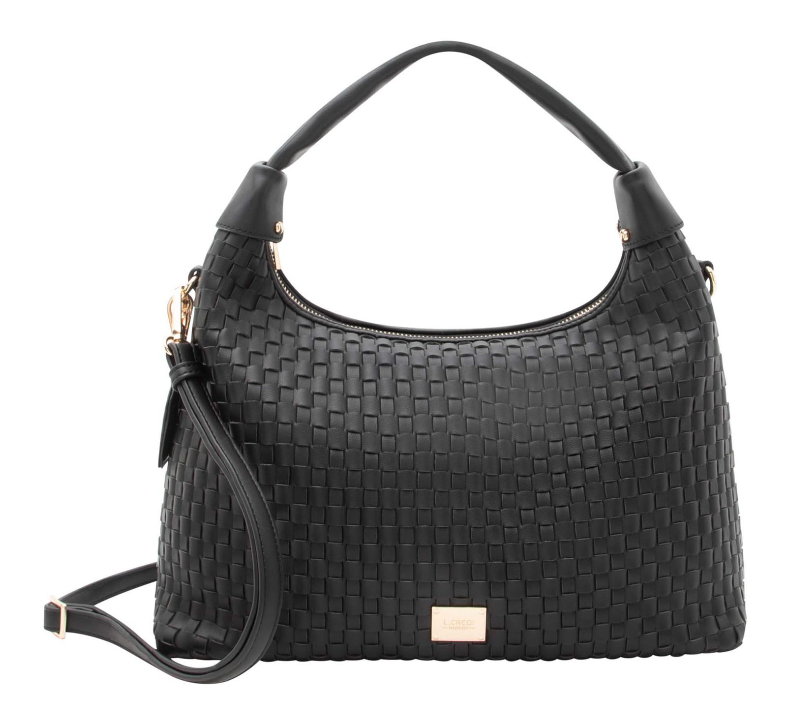 L.CREDI Radka Hobo Bag Black