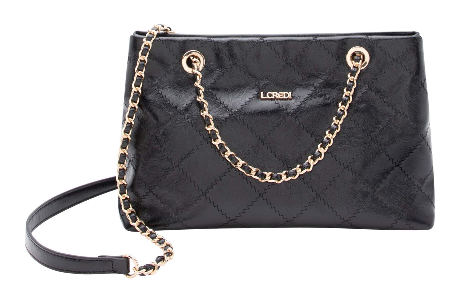 L.CREDI Remalia Crossbody Bag Black
