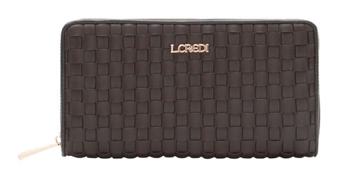 L.CREDI Radka Zip Around Wallet Chocolate