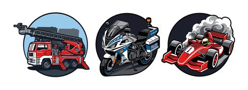 Schneiders Patches 3 teilig Rush