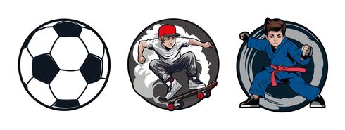 Schneiders Patches 3 teilig Sporty Kids